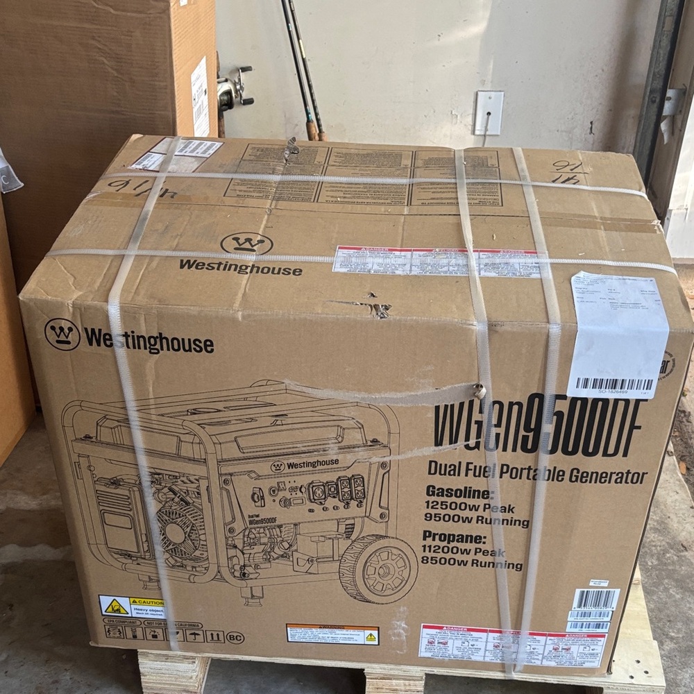 Dual Fuel Portable Generator - Black